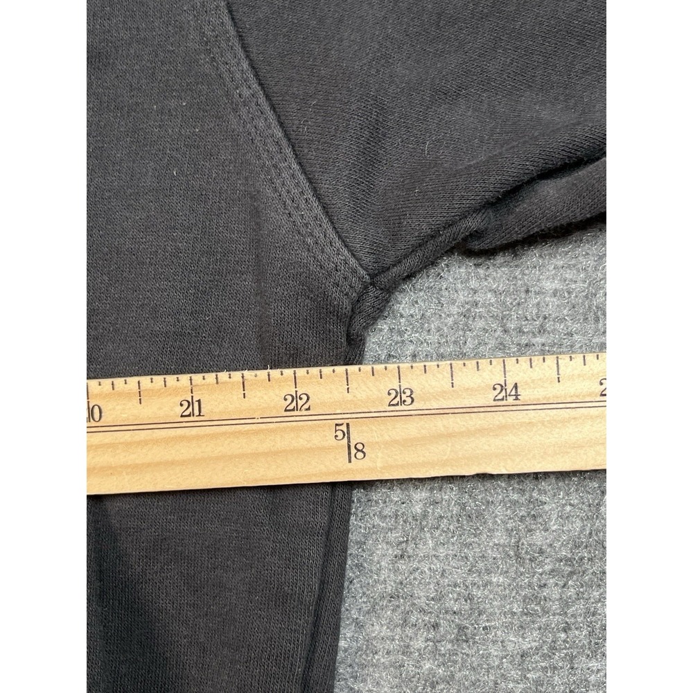 Champion Hoodie Sweatshirt XLDrawstring Black kangaroo pouch Sleeve Graphics Y2k - Picture 7 of 9
